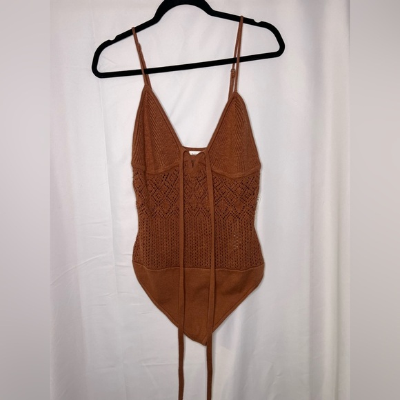 Abercrombie & Fitch Brown Knit Bodysuit - Picture 1 of 6